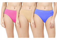 Load image into Gallery viewer, Feather Soft Elite ®Women Antibacterial Hipster Mid Waist Panty-Pack of 3(Color's and Designs may vary)