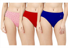 Load image into Gallery viewer, Feather Soft Elite ®Women Antibacterial Hipster High Waist Panty-Pack of 3(Color's and Designs may vary)