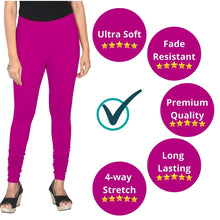Load image into Gallery viewer, Alphabet® Women's Solid Churidhar Length Leggings